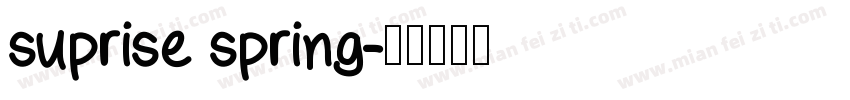 suprise spring字体转换